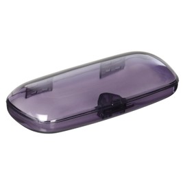 Tacy MP-6-23 Glasses Case, Stylish, Hard Case, Push Type, Lightweight, Compact, Plastic, Smoke
