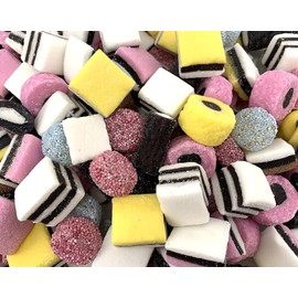 Bayside Candy English Licorice Allsorts Candy, Assorted Flavors (2LB)