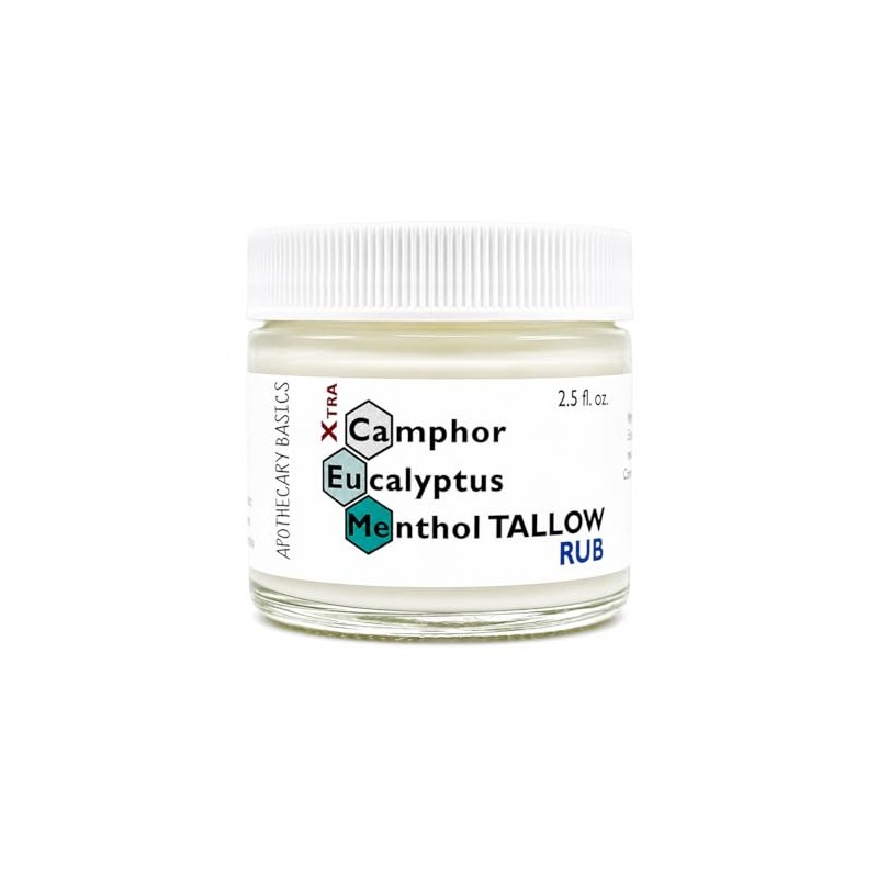 Camphor, Eucalyptus & Menthol Xtra Rub - Tallow Formula -