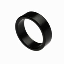 Black Strong Magnetic PK Ring Magic Tricks 18/19/20/21MM Finger Decoration Magician Accessory For Vanish Coin Magic Close Up Street Gimmicks Props (18mm)