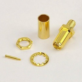 RP SMA Female Crimp Connector - RG58
