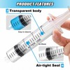 30 Pack 20ml Plastic Syringes with Tube, Luer Lock Syringes