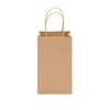 Juvale Mini Gift Bags with Handles - Brown Paper Party