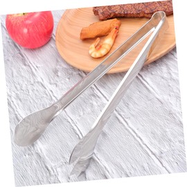 GRIRIW Stainless Steel Food Clip Tongs for Kitchen BBQ Buffet Party Versatile Serving Tool for Bread Ice Cubes More Hygienic