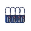 Master Lock 4688DBLU TSA Accepted Cable Luggage Lock, Blue, 4-Pack