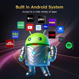 Mini Portable Projector with WiFi 6 and Bluetooth 5.2 Android, 1080P 4K Support with Apps Built in, 200 ANSI Lumens, Auto Keystone, 270° Rotatable Outdoor Wireless Projector Compatible with HDMI/Phone