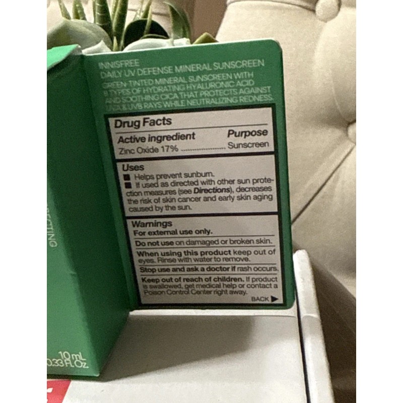 Innisfree 2 Innisfree Daily UV Defense Sunscreen SPF 36 10ml/