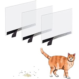Oncpcare 3 Pack Cat Litter Box Pee Shields, High Side Open Top Kitty Litter Pan Shield - Keep Litter in The Pan, (Litter Box Not Included)