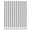 Rebower Fully Threaded Rod (with 12 Pcs Hex Nuts),Stainless Steel