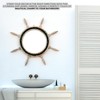 Nagina International Aged Ships Wheel Mirror with Rust Surface and
