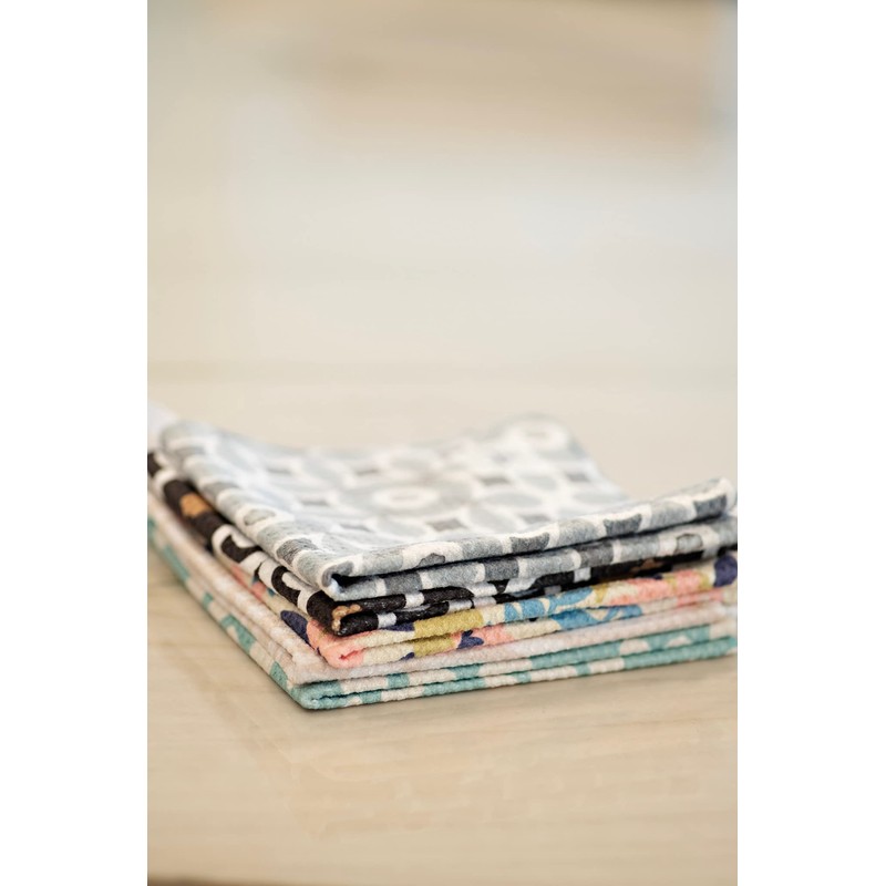 Desert Aqua || Premium Dish Cloths || 5 Pack ||