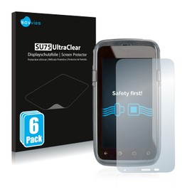 Savvies 6 Pack Screen Protector compatible with Honeywell Dolphin CT60 XP Protection Film Clear