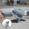 Dish Brush with Handle, JEHONN Dish Scrubber with Soap Dispenser