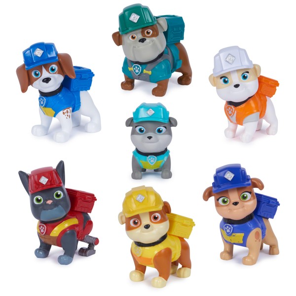 Rubble & Crew, Toy Figures Gift Pack, with 7 Collectible Action Figures, Kids Toys for Boys & Girls Ages 3+