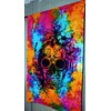 ICC Skull Tapestries Grateful dead Tapestry psychedelic Tapestry Wall hanging