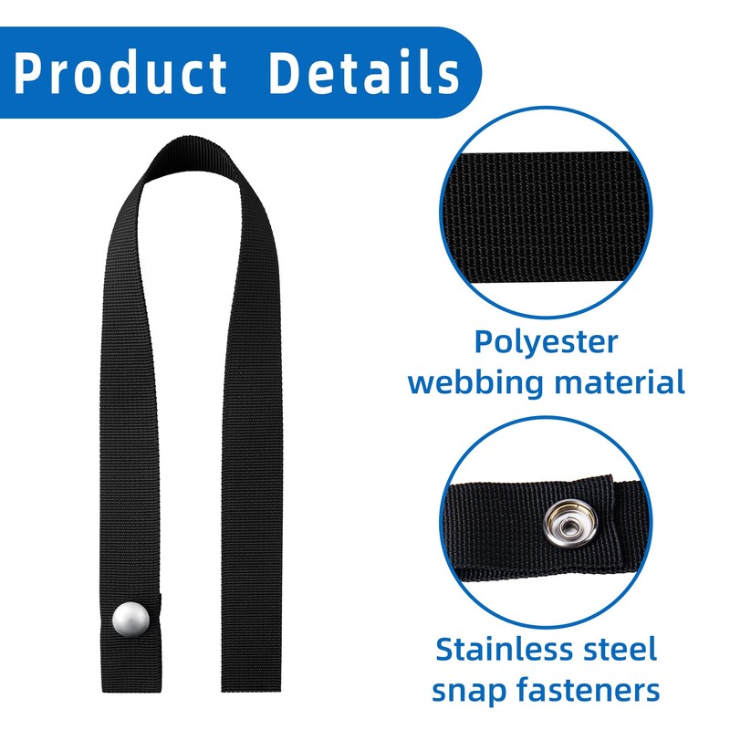 codree 4 PCS Pontoon Boat Ladder Strap-18 Inch UV Resistant