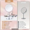 Niuphia Vanity 7” Rotating Mirror