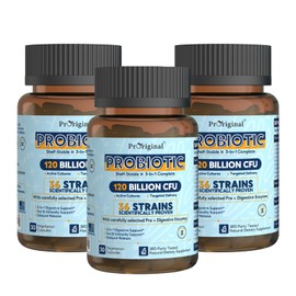 Probiotics for Women & Men 120 Billion CFU with 36 Probiotic Strains for Digestive Health and Gut Health, Delayed Release Capsules, Stomach Acid Resistant, No Need for Refrigeration 90 Capsules