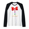 Gingerbread Man Costume Christmas Funny Xmas Party Tee Raglan Baseball