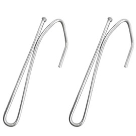 All-Pie 50 Pcs Stainless Steel Curtain Hooks Pinch Pleat Curtain Hook Deep Metal Prong Hooks