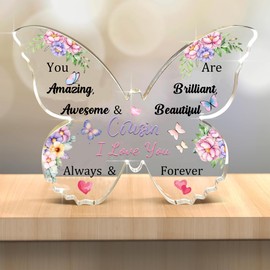 Cousin Acrylic Plaque Ornaments Butterfly Women Birthday Gifts Desk Sign Appreciate Christmas Home Decoration Graduation Awesome Reminder Family Day My Girl I Love You Keepsakes Flowers