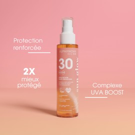 ALPHANOVA Daily Sun - Sun Oil SPF30 - Sun Glow - Reinforced Protection - Natural - 125ml - Eco Friendly - Waterproof