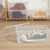 novelinks 6 QT Clear Storage Box Stackable Plastic Storage Bins