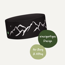 Bergwelten Outdoor Headband: Breathable and Non-Slip, Ideal for Sports, Outdoor & Adventure (Black)