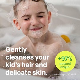 ATTITUDE- Champ y gel de bao para nios, limpiador para cabello y cuerpo verificado por EWG, jabn dermatolgicamente probado, P                         