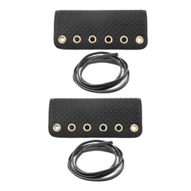 Motorcycle Hand Grip Cover Fiber Simulated Leather Anti Slip Retro Universal Handlebar Grip Wrap Black