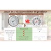 6-Inch Outdoor Thermometer for Patio. Accurate Window Thermometer for Outside