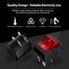 30A 250V AC DPST 4 Pin Boat Toggle Switch, 4Pack