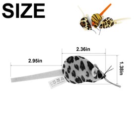 TTcat 3PCS Cat Toys Mice with Catnip Matatabi,Interactive Catch Play Mouse Toy for Indoor Cats,Kittens