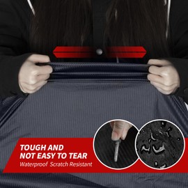 Car Cover Waterproof All Weather, 6 Layers Car Covers for Automobiles, Full Exterior Cover with Zipper, Outdoor Car Cover Sun UV Rain Snow Wind Protection for Sedan (173-183 inch)