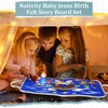 Yilloog Nativity Bible Felt Board Jesus Birth Felt Story Board