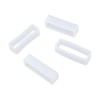 Honbay 4PCS 24mm Rubber Replacement Watch Band Loops Silicone Watch