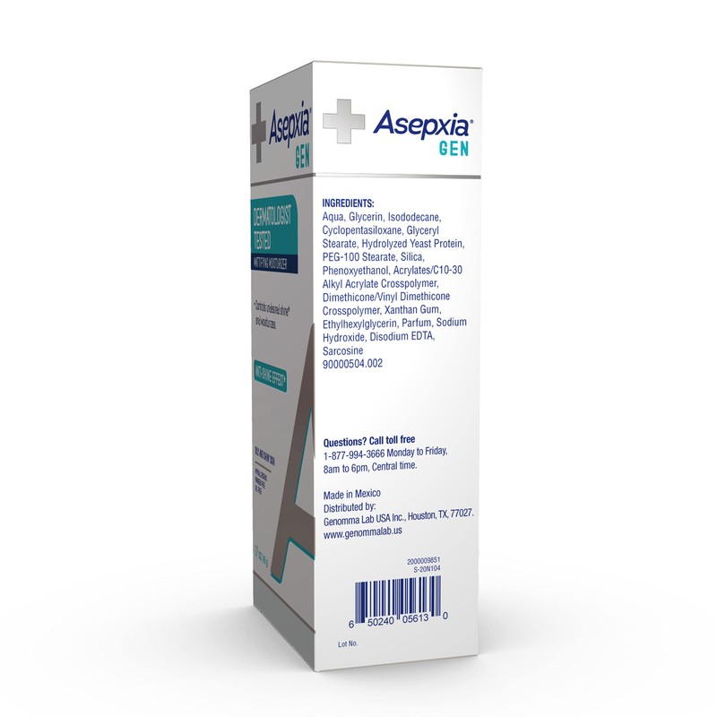 Asepxia GEN Moisturizing Mattifying Cream for Oily Skin, Neutralizes Unwanted