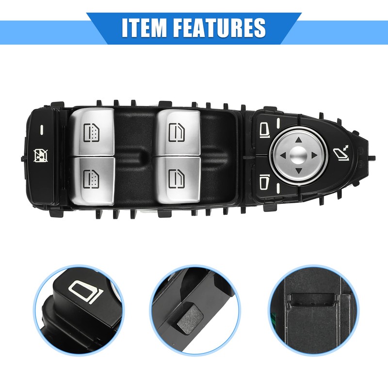 X AUTOHAUX Window Control Switch Compatible for MERCEDES, Durable Plastic