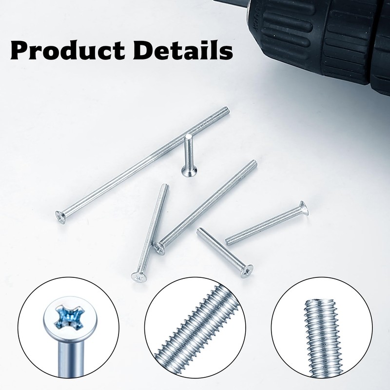 430 Piece M3 Screws Set, Countersunk Screw Set, Machine Screws