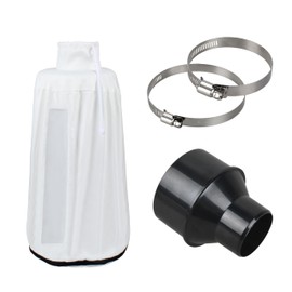 Dust Collector Bag For DeWalt DW735, DW734,PL1303 Planer with Hose Cone Reducer Attachment，Dust Bag fit Woodworking Machine 4" to 4-1/2" outlets