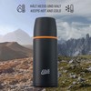 Esbit Edelstahl Isolierflasche Classic 750 ml in Schwarz - für