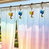Hummingbird Shower Curtain Hooks Set of 12, Rust-Resistant Shower Ring