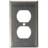 Leviton 84003-IG SS 1-G DUPL WP ENGRAVED ISOLATED GRND