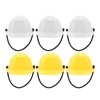 VOSAREA Pack of 6 Mini Protective Helmet Dolls - Plastic