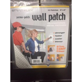 Strait-Flex STRAIT FLEX DRYWALL PATCH 8" X 8"  - 1 pack of 10 patches