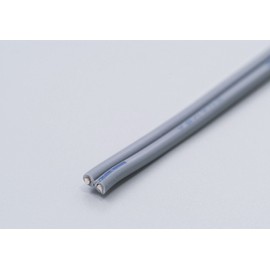 エルパ (ELPA) チャイムコード インターホン 配線 10m 0.8mm×2心 グレー TIVF-10H(GY)