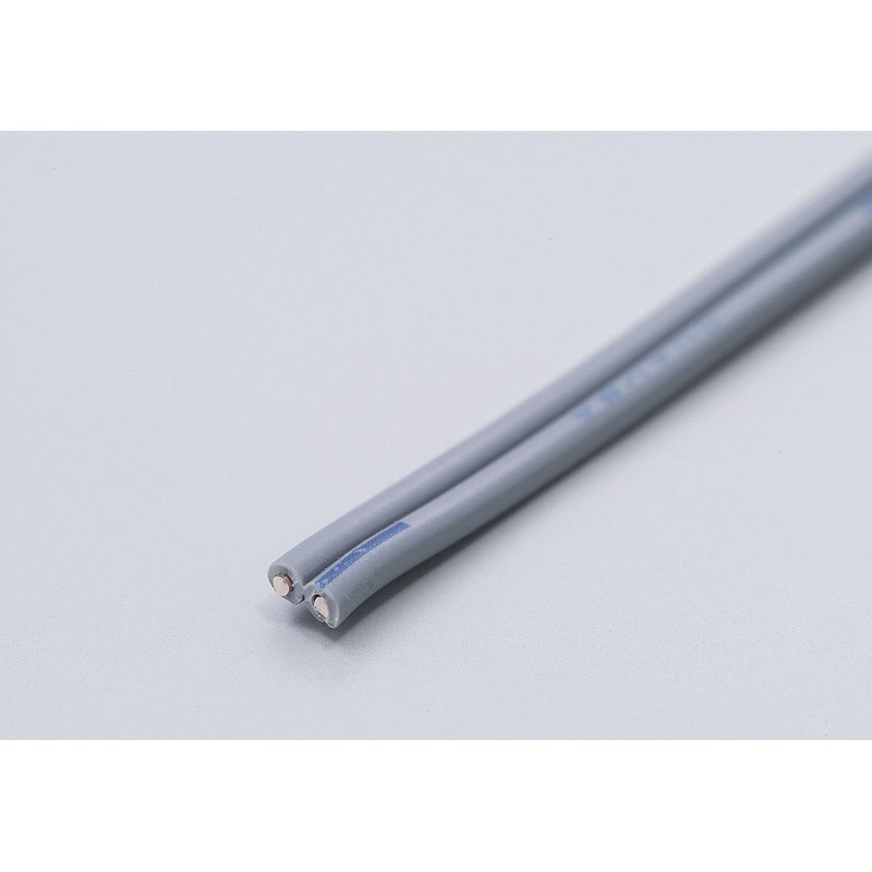 エルパ (ELPA) チャイムコード インターホン 配線 10m 0.8mm×2心 グレー TIVF-10H(GY)