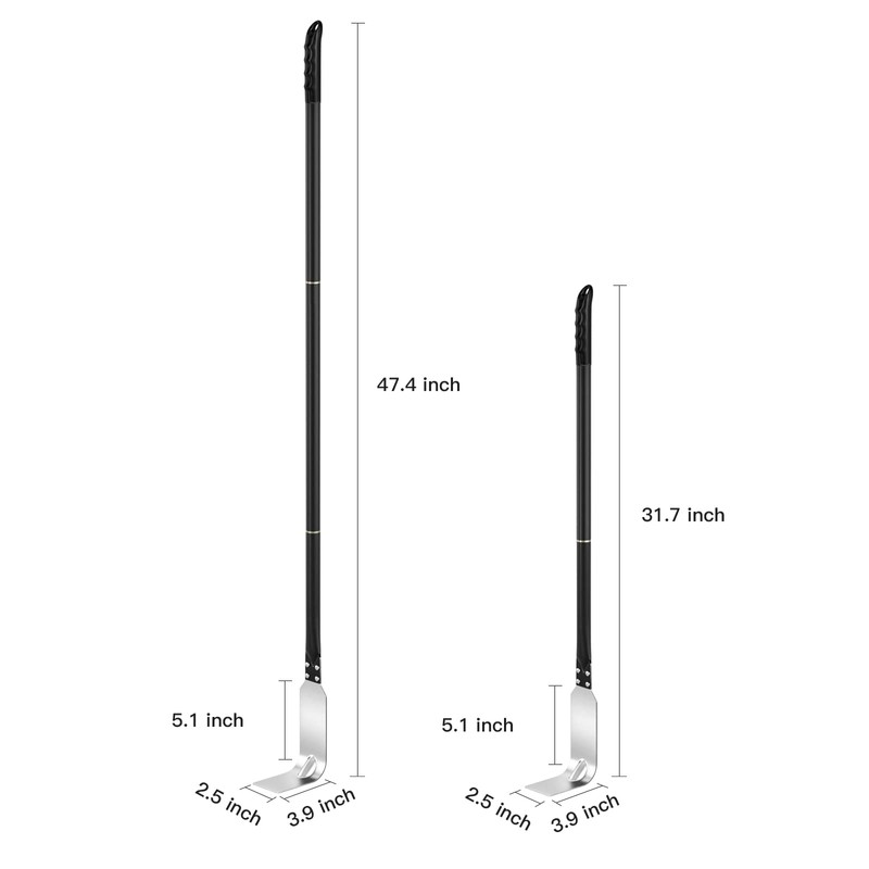 G.a HOMEFAVOR Pizza Oven Ash Rake, Stainless Steel Charcoal Rake