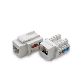 Cat6 Keystone Jack - [UL Listed] - Ethernet Wall Jack - Network Coupler - Cat5/5e/6 Compatible - 100-Pack