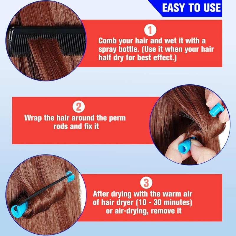 Curler Set for Overnight and Perm - Small Curlers for